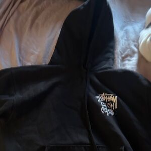Stussy Kids Black Hooded Jacket
